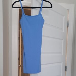No Boundaries Blue Spaghetti Strap Mini Dress
